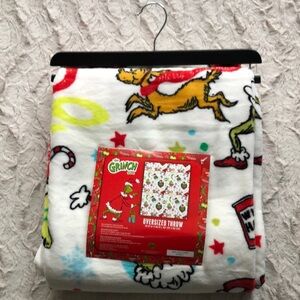 The Grinch Dr Seuss Oversized Holiday Throw Blanket